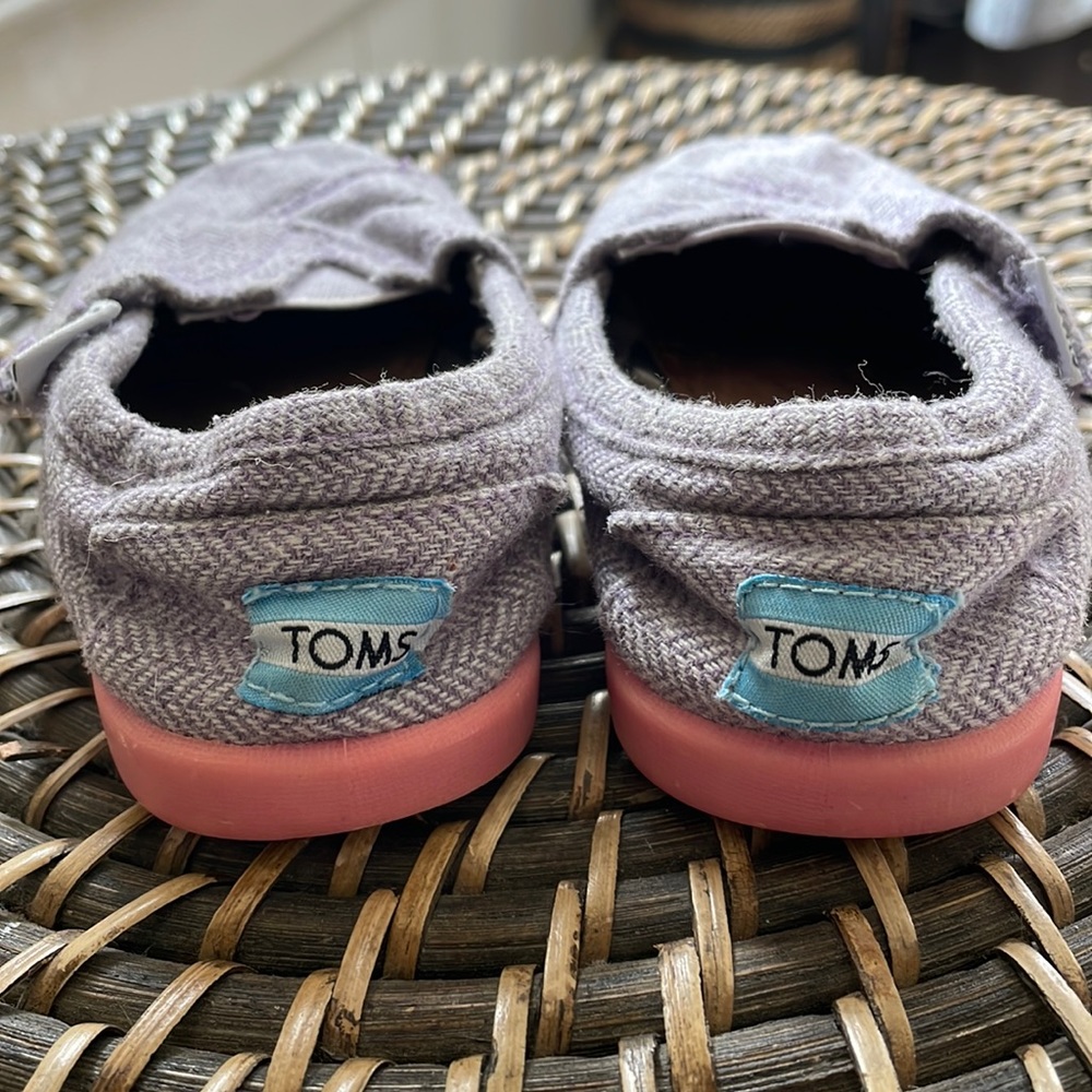 Purple Toms Shoes size 8
